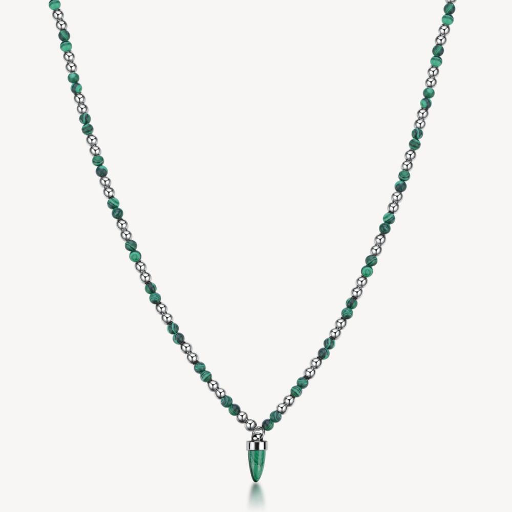 Brosway Collana Acciaio e Malachite Riptide