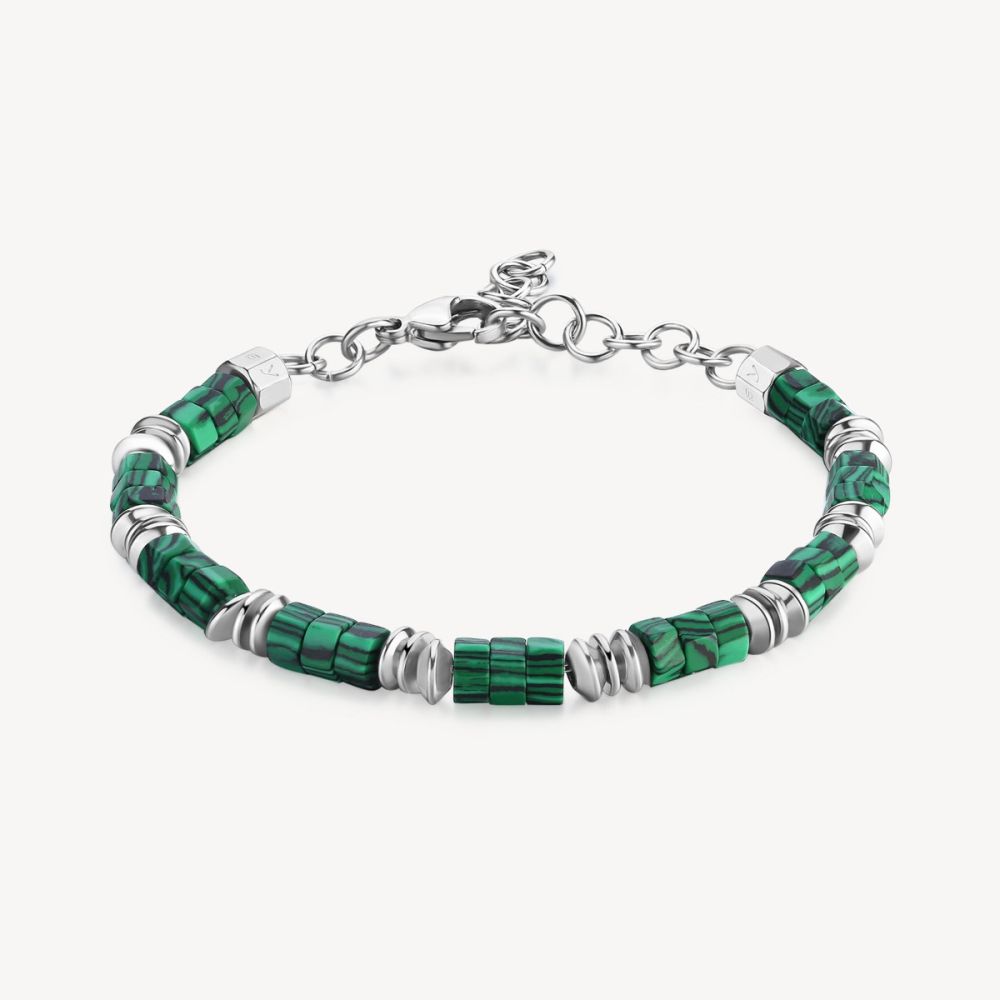 Brosway Bracciale Acciaio e Malachite Riptide