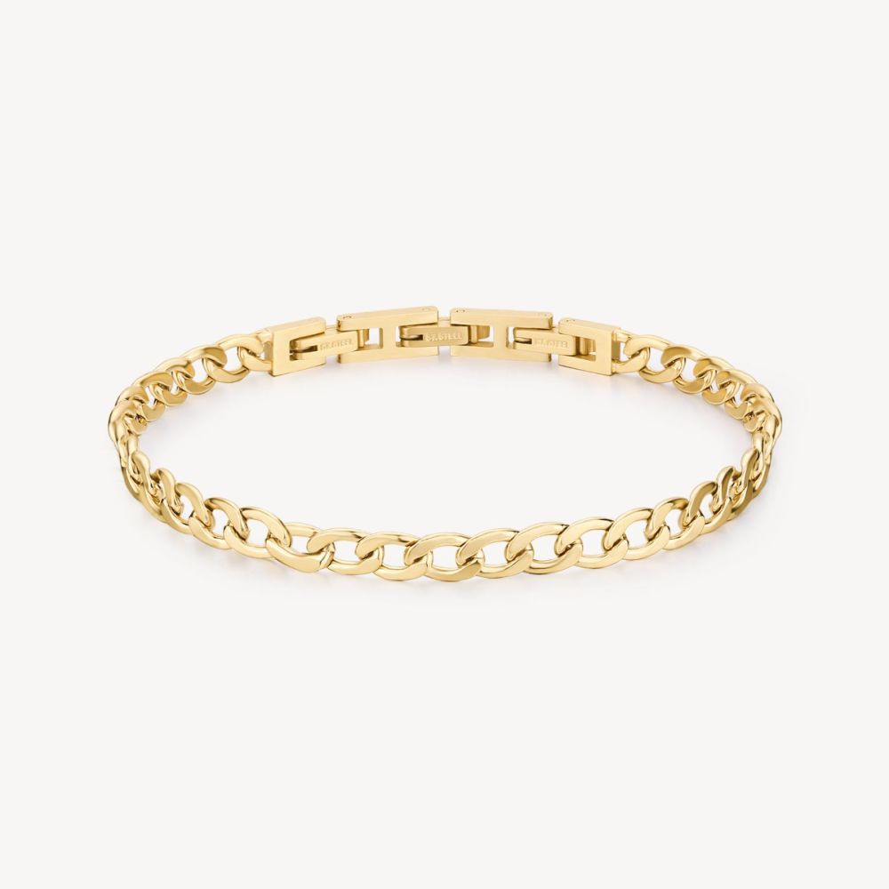 Brosway Bracciale Acciaio Gold Catena Groumette Riptide