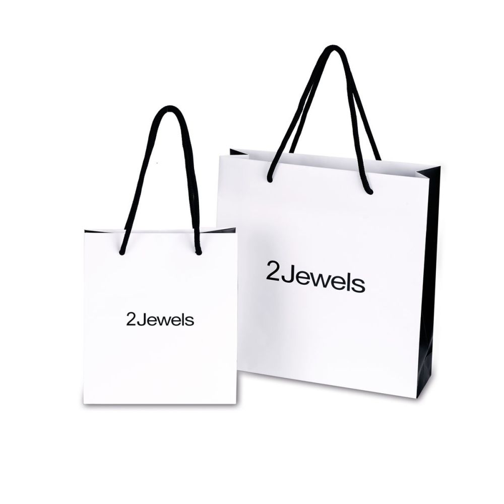 2 Jewels Mono Orecchino Acciaio Cristalli Bianchi