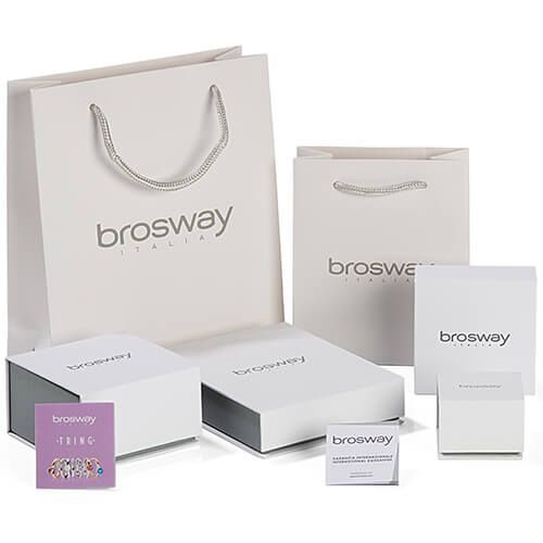 Brosway Mono Orecchino Donna Acciaio con Cristallo Chakra