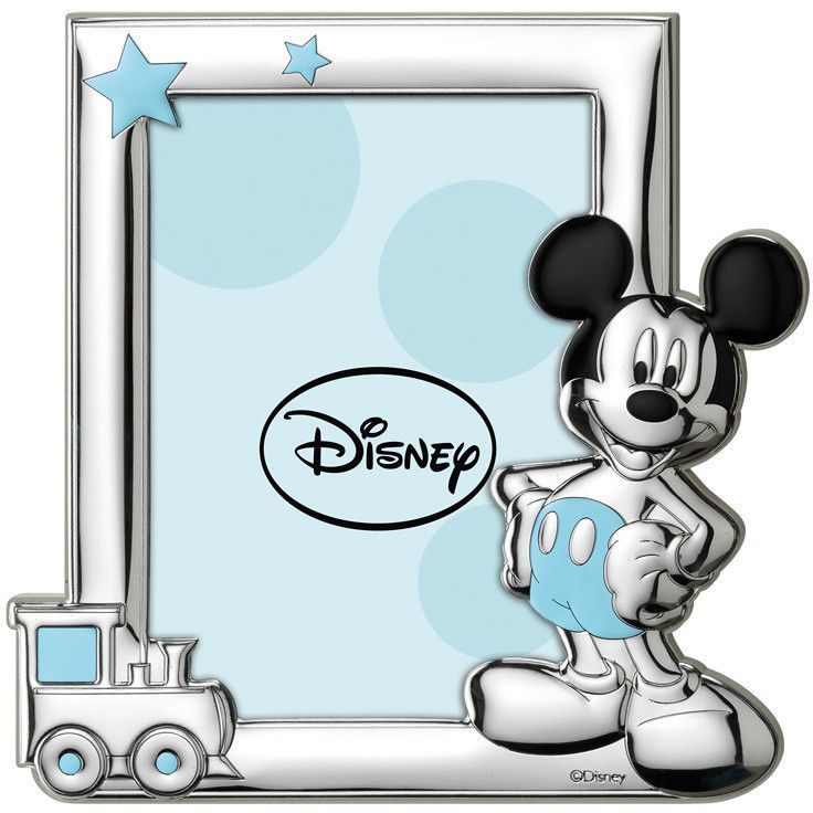 Disney Cornice Bimbo Topolino Argento e Legno 13X18