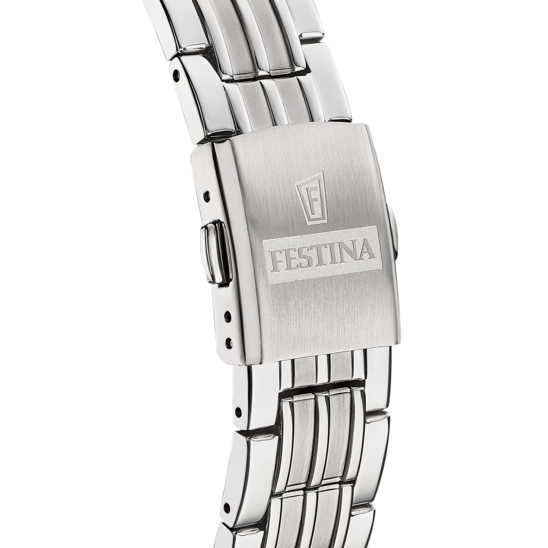 Festina Orologio Swiss Made Solo Tempo Acciaio