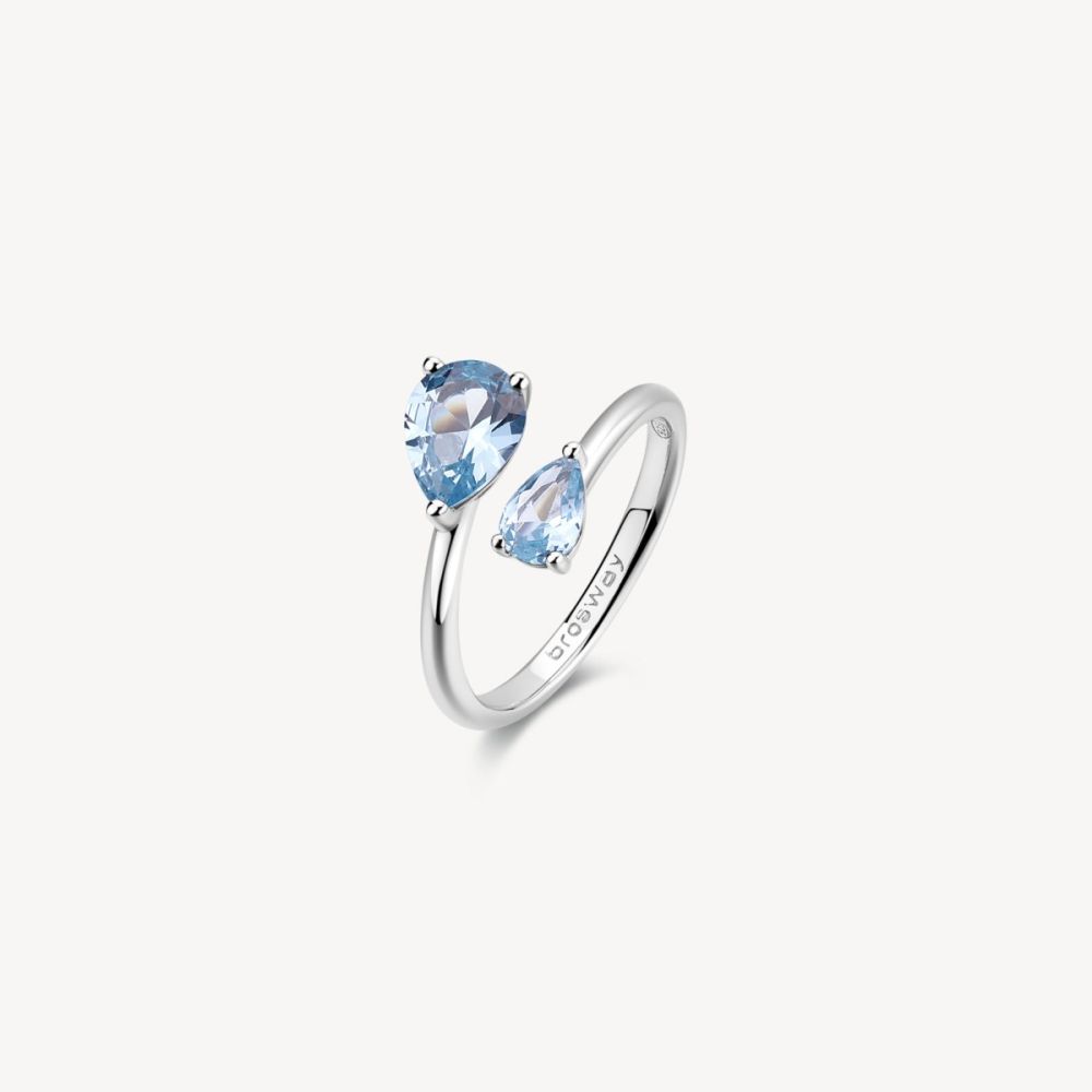 Brosway Anello Argento Cristalli Light Sapphire Fancy