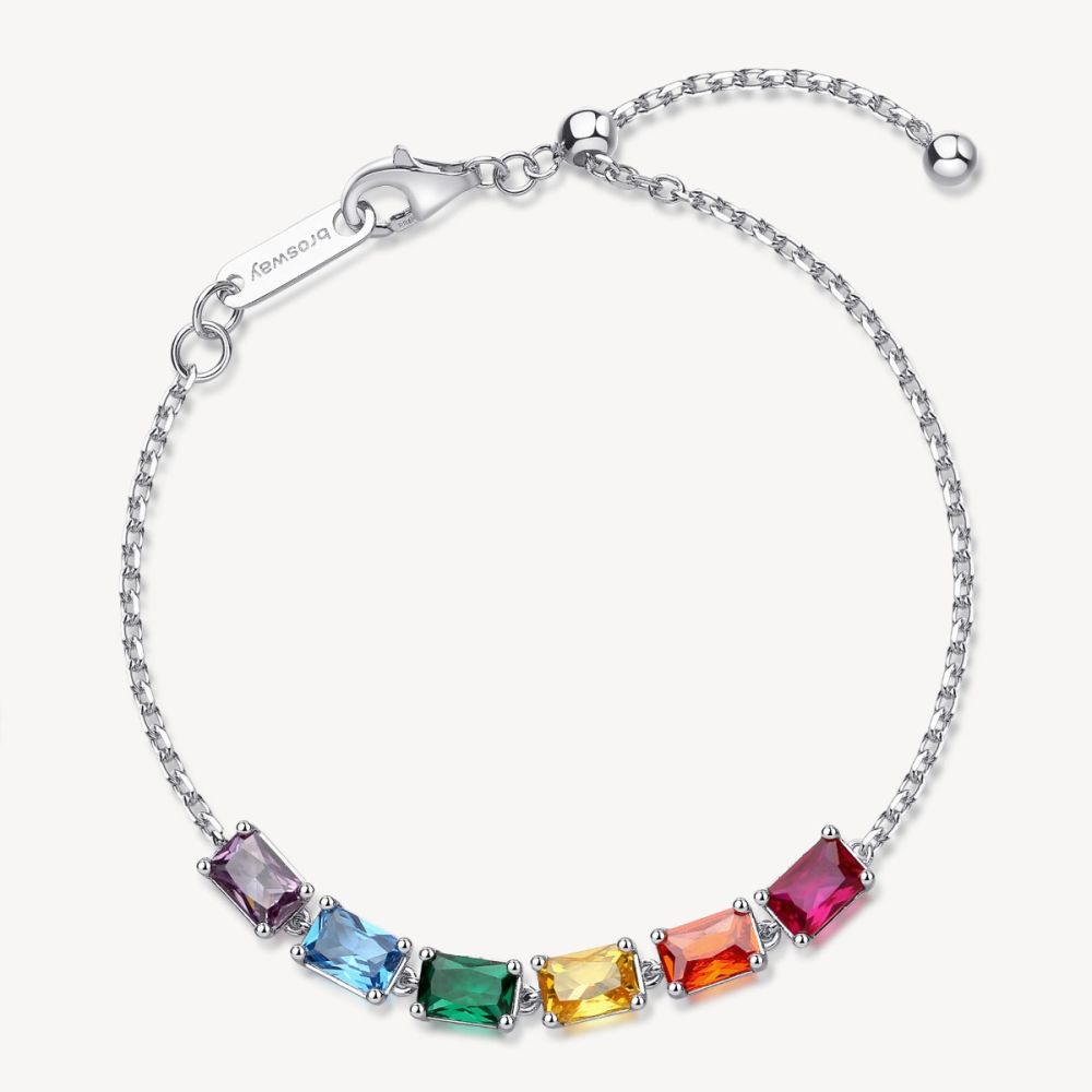 Brosway Bracciale Argento Cristalli Multicolor Fancy