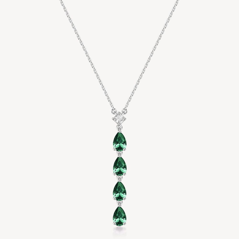 Brosway Collana Argento Cristalli Emerald Fancy