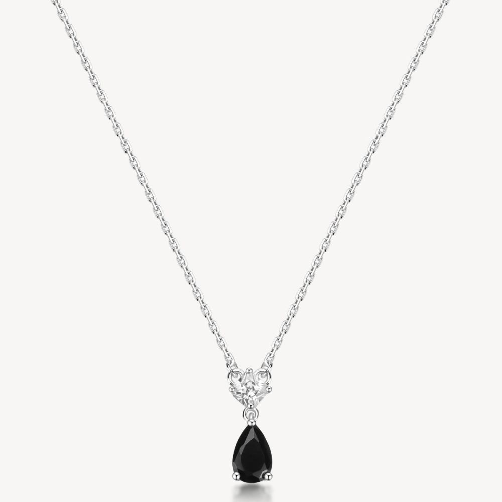 Brosway Collana Argento Cristallo Nero Fancy