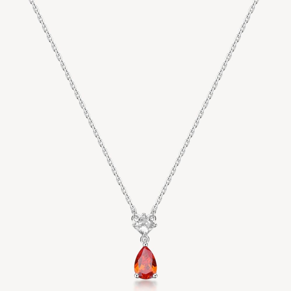 Brosway Collana Argento Cristalli Orange Fancy