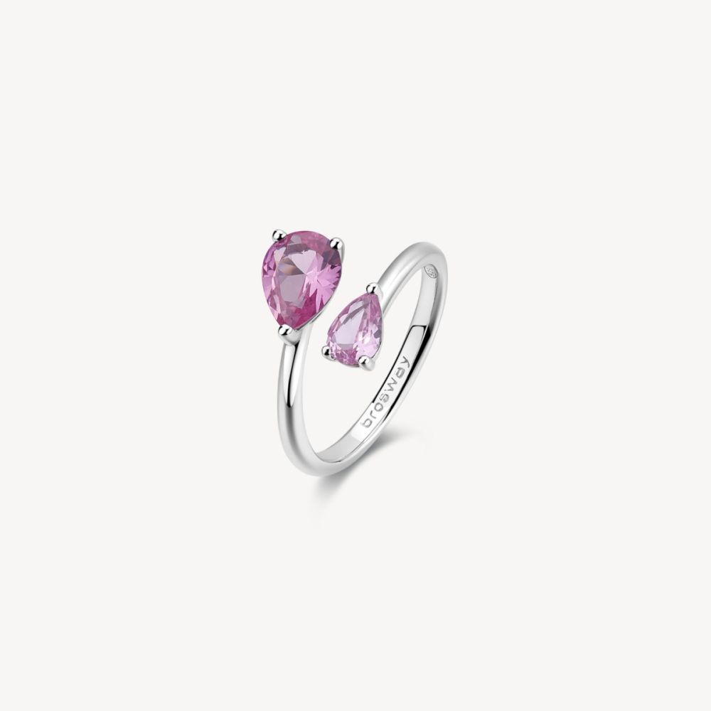 Brosway Anello Argento Cristalli Light Ruby Fancy