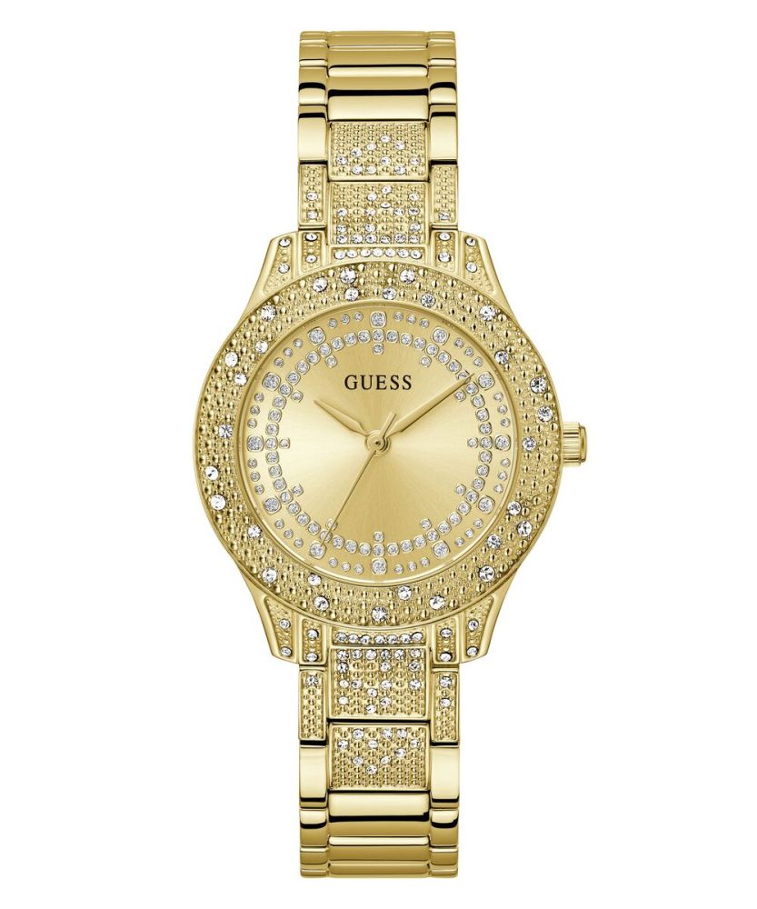 Guess Orologio Solo Tempo Acciaio Gold Shooting Star