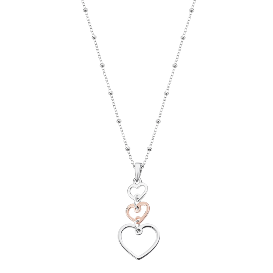 Lotus Collana Donna Argento 3 Cuori