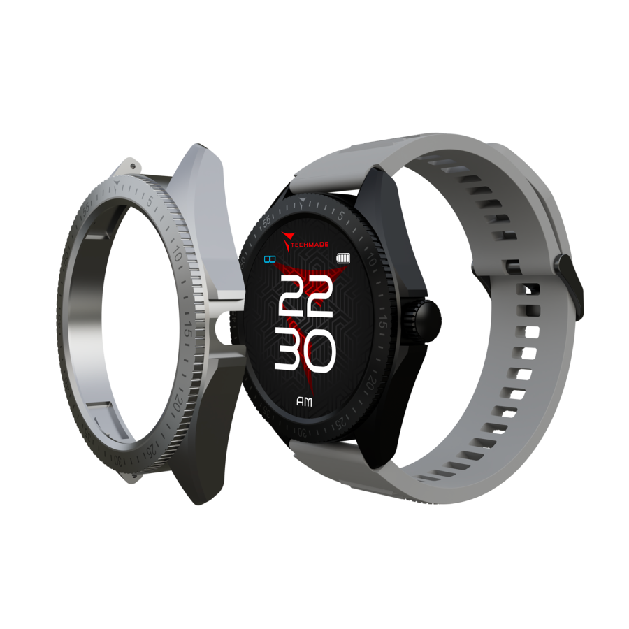 Techmade Smartwatch Rocks 2.0 Grigio-Nero