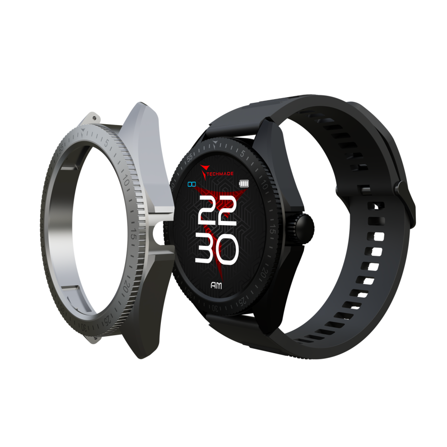 Techmade Smartwatch Rocks 2.0 Nero-Grigio