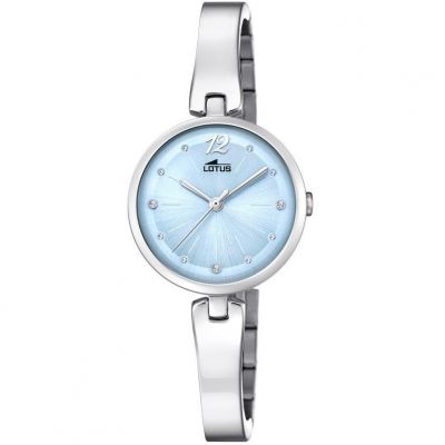 Lotus Orologio Donna Solo Tempo Acciaio Quadrante Celeste