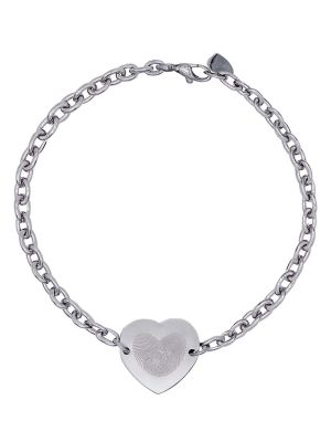 Emotion Bracciale Acciaio con Cuore 18 mm