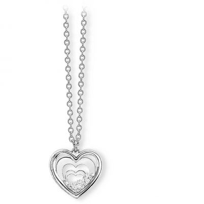 2 Jewels Collana Donna Acciaio Elemento Cuore Con Cuori Daylight