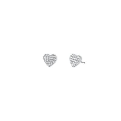 2 Jewels Orecchini Lobo Donna Acciaio Cuore Zirconato