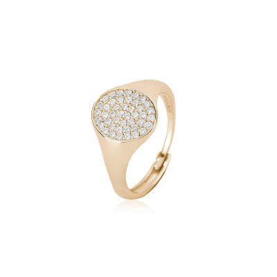 Mabina Anello Chevalier Donna Argento Gold