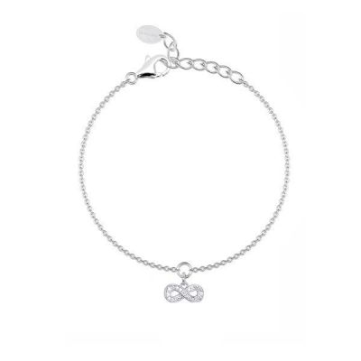 Mabina Bracciale Donna Argento Con infinito Zirconato