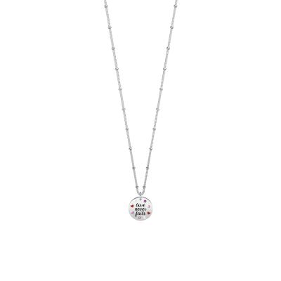 Kidult Collana Donna Acciaio "LOVE NEVER FAILS" Love