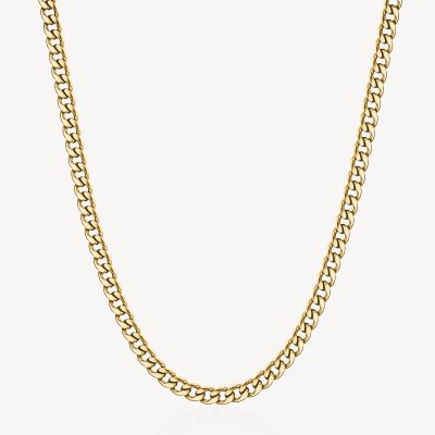 Brosway Collana Catena Lunga Uomo Acciaio Gold Ink