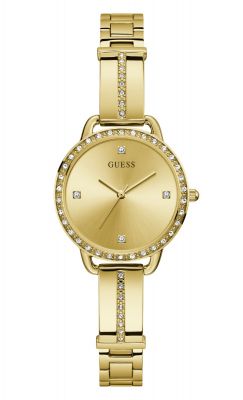 Guess Orologio Donna Solo Tempo Acciaio Gold Bellini