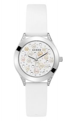 Guess Orologio Donna Solo Tempo Acciaio Pearl