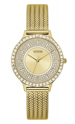 Guess Orologio Solo Tempo Donna Acciaio Gold Soiree