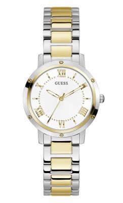 Guess Orologio Solo Tempo Acciaio Gold-Silver Dawn