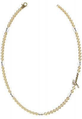 Guess Collana Donna Acciaio Gold Catena Bianca