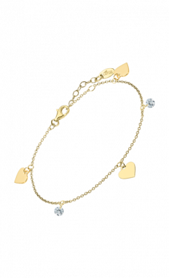 Lotus Bracciale Donna Argento Gold Cuori