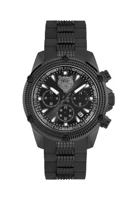 Plein Sport Orologio Acciaio Ip Nero Cronografo Hurricane