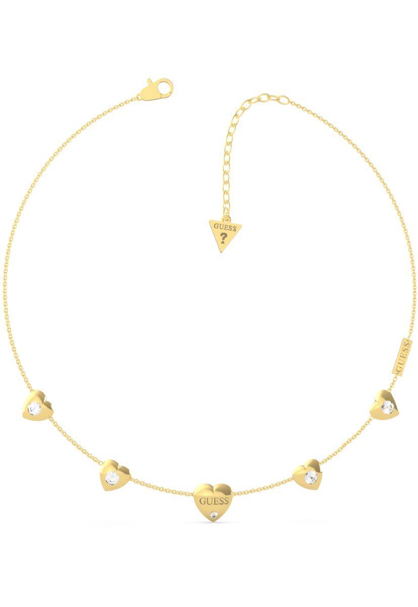 UBN70029 Guess Collana Donna Acciaio Gold Cuori - Stainless